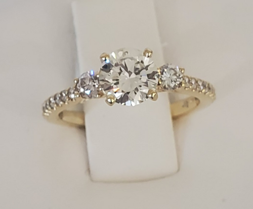 14kt Yellow Gold Diamond Engagement Ring