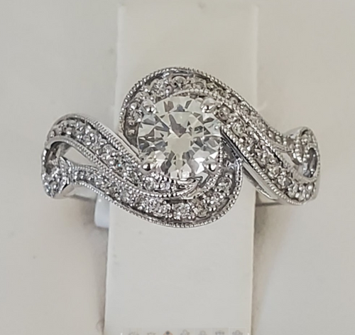 14kt White Gold Diamond Engagement or Anniversary Ring