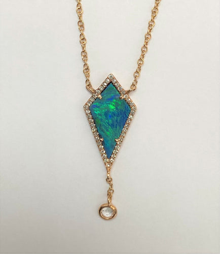 14kt Rose Gold Opal Necklace